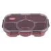 Alipis Box Portable Food Accessory Multi-Function Case Supply Lunch Convenient Bento Household Red 28.5X19X6.5CM