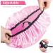 Auban Adjustable Reusable Extra Large Shower Cap - Waterproof Bathing Cap for Women - 3 Colors (Pink, Rose Red, Black) - Buy Online on SooperMarket.com