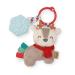 Itzy Ritzy Itzy Pal Infant Toy & Teether  Includes Lovey  Crinkle Sound  Textured Ribbons & Silicone Teether  Jolly The Reindeer