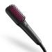 TYMO Portable Hair Straightener Brush - IONIC MINI Straightening Brush for Travel Ionic Hot Comb Straightener for Women 0.39lb Ultra Lightweight 200M Negative Ions Dual Voltage Ceramic Tourmaline