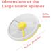 GoBe Kids Large Snack Spinner Bundle - Reusable 4-Compartment Dispenser with Hand Strap, Sticker Sheet | BPA-Free, Dishwasher Safe, No Spill Leakproof - Buy Online on SooperMarket.com