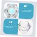 POPETPOP 1pc Nail Art Crystal Cup Glass Container with Lid Crystal Cup for Nails Dappen Dish Nail Tech Transparent Nail Polish Crystal Nail Art Cup White Crystal Vegetable Bowl With Cover 5.5x5.5cm White - Buy Online on SooperMarket.com
