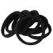 20 PCS Large Black Hair Ties for Thick Hair - Stretchy Ponytail Holders for Braids - 5cm Diameter, 1cm Width - Men, Women, Girls - Buy Online on SooperMarket.com