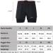 Lixada Men's 2-in-1 Running Shorts - Quick Drying & Breathable - Black Large - Buy Online on SooperMarket.com