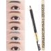 Baluue 2pcs Eyebrow Pen with Brush Eyebrow Pencil Long Lasting Waterproof Eyebrow Makeup Dark Coffee #3 1 count (Pack of 1) Caf Escuro 3 - Buy Online on SooperMarket.com