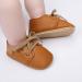 Baby First Walking Shoes | PU Leather Non-Slip Baby Boy & Girl Sneakers | 6-12 Months Brown - Buy Online on SooperMarket.com
