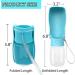 OODOSI Dog Water Bottle - Portable Dispenser for Outdoor Walking, Hiking, Travel - S Blue - Buy Online on SooperMarket.com