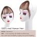 Hair Clip in Bangs Wispy Human Hair Bangs Hairpieces for Women Fringe Neat Faker Bangs with Temples Hairpieces for Party and Daily Wear(Wispy Bangs Dark Brown) Wispy Bangs Dark Brown - Buy Online on SooperMarket.com
