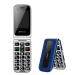 artfone F20 Big Button Mobile Phone for Elderly Senior Flip Phones Sim Free Unlocked Easy to Use Basic Cell Phones with 2.4" LCD Display | SOS Button| Torch | FM Radio | Without Plug | Blue Blue F20