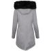 Ronony Women's Elegant Winter Parka Coat - Sporty Quilted Jacket for Transition Seasons - XXL Gray - Buy Online on SooperMarket.com