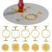 Sweet password 5PCS Metal Wax Seal Molds for 1 Inch Wax Seal Stamp  Wax Seal Stamp Rings Set with 1PC Silicone Mat  Sealing Wax Stamp Kit Gold