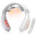 Neck Massager with Heat, Intelligent Neck Massage for Pain Relief, 6 Modes 15 Levels Cordless Deep Tissue Trigger Point Massager Used at Office, Home, Travel, Gift for Women Men Mom Father