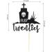 Arthsdite Rip Twenties Cake Topper Death to My Twenties/Rip to My Twenties Cake Decorations Old English Themed 30th Birthday Party Decorations - Black Glitter - Buy Online on SooperMarket.com