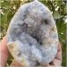 Collection Natural Clean Blue Spar Hole Geode Crystal Quartz Gemstone Stunning Healing - Buy Online on SooperMarket.com