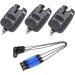 Hirisi Tackle Carp Fishing Bite Alarms & Swingers Set - 3 Pack (Red Blue Green) - Zipped Bag - International Shipping - Buy Online on SooperMarket.com
