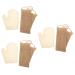 ABOOFAN 3 Sets Sisal Bath Set Exfoliating Bath Scrubbers Dead Skin Removers Gloves Loofahs Pouf Gloves Body Scrub Towel Korean Washcloth Exfoliate for Body South Korea Jute Man Frosted