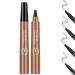 Waterproof Natural Eyebrow Pencil Precision Eyebrow Pencil Natural Fine Stroke Microblade Eyebrow Pencil Create Natural Eyebrows Easily Beautiful and Long-Lasting Waterproof Eyebrow Pencil Light Brown
