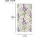 Retro Lavender Stamp Purple Hand Towel 16x30 - Ultra Soft & Absorbent, Grungy Floral Design for Bathroom & Kitchen Decor - Buy Online on SooperMarket.com