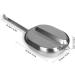 Goetland 304 Stainless Steel US Military Mess Kit Plate Set - Ideal for Camping, Hiking, Picnics, BBQ, and Beach - Buy Online on SooperMarket.com