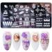 Mwoot 6Pcs Nail Art Stamping Plate Set - Starry Sky, Unicorn, Cat, Love, Leaves, Lace Theme - Buy Online on SooperMarket.com