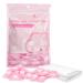 SimPolor 100/200 pieces compressed towels portable disposable one -way mini compressed toilet paper tablets household towels for travel camping hiking sport beauty salon pink pink 1 piece (100 pack)
