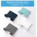 Vanzavanzu Razor Plane Holder for Shower Wall - 2 Pack Adhesive Hooks for Hairbrush & Towel - Waterproof Silicone Bathroom Organizer - Blue & White - Buy Online on SooperMarket.com