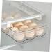 Mikinona Egg Storage Box Storage Drawers Fridge Crisper Fridge Egg Holder Bin Multifunction re-usable - Buy Online on SooperMarket.com
