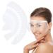 Thinp 50pcs Shower Face Eye Shields Clear Eyebrow Shower Shield Visors Disposal Shower Visor for Adults Shower Goggles Waterproof Shower Face Shields for Makeup Protector Hairspray Eyelid Aftercare