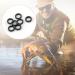 Dr.Fish 50 Pack Stainless Steel Fly Fishing Tippet Rings - 2mm/2.5mm - Lightweight Low Profile for Trout, Salmon, Crappie, Bluegill, Steelhead - Buy Online on SooperMarket.com
