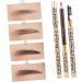 HAPINARY 6 Pcs Long Lasting Eyebrow Pencils Double Ended Eyebrow Pencil Brow Gel Brow Brush Uk Brown Wooden - Buy Online on SooperMarket.com
