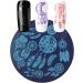 Encomy Nail Art Stamping Kit - DIY Manicure Tool with Clear Nail Stamp & Pressure Templates for Stunning Nail Designs - Buy Online on SooperMarket.com