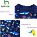 UPF 50+ Navy Shark Swimwear for Baby Boys/Girls | Snap Bottom Toddler Swimsuit 9-12 Months - Buy Online on SooperMarket.com