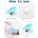 EBANKU 2PCS Clear Nail Stamper Set with Scrapers - Double Sided Silicone Jelly Stampers for Manicure - Buy Online on SooperMarket.com