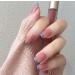 Vatocu Quadratic Shiny Artificial French Pink Ballerina Nails - 24 Piece Acrylic Stick-On Set for Women & Girls - Buy Online on SooperMarket.com