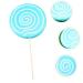 VILLFUL 2pcs Simulation Lollipop Popular Toys Lollipop Props Large Music Decor Lollipop Display Lollipop Photo Lollipop for Photo Bulk Toys Candy Cane Pool Party Wooden Ornament Oversized Blue 35X14X1CM - Buy Online on SooperMarket.com