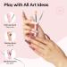 Modelones 20PCS Gel Nail Polish Kit with UV Light - 6 Classic Neutral Colors | Soak Off Gel Polish Set with Portable Mini LED Lamp, Base & Top Coat | All-in-One Manicure Kit for Starter, DIY Salon Gift - Pink Blue Violet - Buy Online on SooperMarket.com