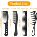 4 Pcs Wide Tooth Comb Professional Hair Comb Set Large Tooth Curl Comb Shark Teeth Black Styling Comb for Parting Teasing Styling Curly Hair Women Men - Buy Online on SooperMarket.com