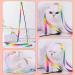 Interactive Cat Rainbow Wand Toys - Colorful Ribbon Charmer for Kittens | Set of 2 - Buy Online on SooperMarket.com
