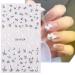 Daisy Embossed 5D Nail Art Stickers - Spring Flower & Rabbit Design | Self-Adhesive Decor for Women & Girls - 3 Sheets - Buy Online on SooperMarket.com