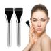 Ruzister 2 Pieces Foundation Makeup Brushes Flat Head Foundation Brush Liquid Powder Brush Ultra Thin Makeup Brush Premium Brush Hair for Creamy Powdery or