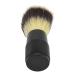 Jauarta Foaming Beard Brush Black Alloy Handle Soft Bristles Synthetic Foaming Beard Brush for Men
