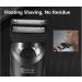 Buy 6-in-1 Electric Shaver for Men | USB Rechargeable Head Shaver & Cordless Grooming Kit - Waterproof & Versatile - Buy Online on SooperMarket.com