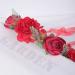 Wiwpar Red Rose Floral Crown Headband for Women - Adjustable Flower Hair Wreath Garland - Buy Online on SooperMarket.com