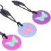 Alomejor Silicone Teething Toys for Babies - 3pcs Necklace Cute Pattern Soft Sensory Chewing Chain for Newborns - Portable and Safe - Buy Online on SooperMarket.com