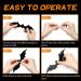 Kidtion 96 PCS Halloween 3D Bats 2021 - Upgraded Realistic PVC Bat Wall Stickers Decals - Indoor DIY Party Decorations - Scary Black Bat Sticker - 5 Sizes - Halloween Party Supplies - Buy Online on SooperMarket.com