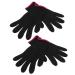 Alipis 1 Set 4pcs Gloves Curling Iron Glove Bumps Glove Anti-Scald Hairdressing Tool Black 21.5X12.2 cm