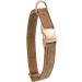 YUDOTE Ultra-Soft Natural Cotton Dog Collar for Small Dogs with Sensitive Skin - Brown (S) | 1 Pack - Buy Online on SooperMarket.com