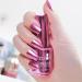 18 ml Metal Nail Polish Mirror Effect - Mirror Nail Polish Chrome Nail Polish - Mirror Effect High Gloss Gel Manicure Nail Polish - Durable Not Removable (06 Light Pink)