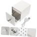 FRCOLOR Nail Polish Storage Nail Tool Nail Bits Nail Art Tools Manicure Tools Para U as Nail Stuff Organizer Manicure Drill Holder Nail Art Supply Bracket Acrylic White Usb 12x8.5cm White - Buy Online on SooperMarket.com