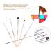 6-Piece Makeup Brush Set for Face Eyes & Lips - Multifunctional Nylon Brushes for Beginners & Pros | International Shipping - Buy Online on SooperMarket.com